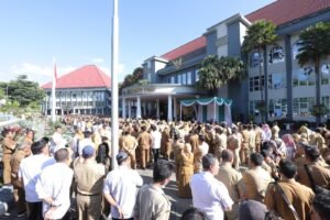 Apel Hari Pertama Kerja Usai Libur Lebaran, ASN Langsung Halal Bihalal