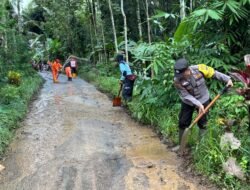 Longsor Tutup Jalan Desa di Tirtoyudo, Tim Gabungan Bergerak Cepat Pulihkan Akses