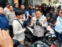 Delapan Kasus Curanmor Terungkap, Kapolresta Banyuwangi Kembalikan Motor Korban Tanpa Biaya