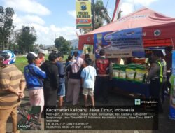 Polresta Banyuwangi bersama Polsek Jajaran dan Bulog Salurkan Puluhan Ton Beras SPHP Ludes Diserbu Warga