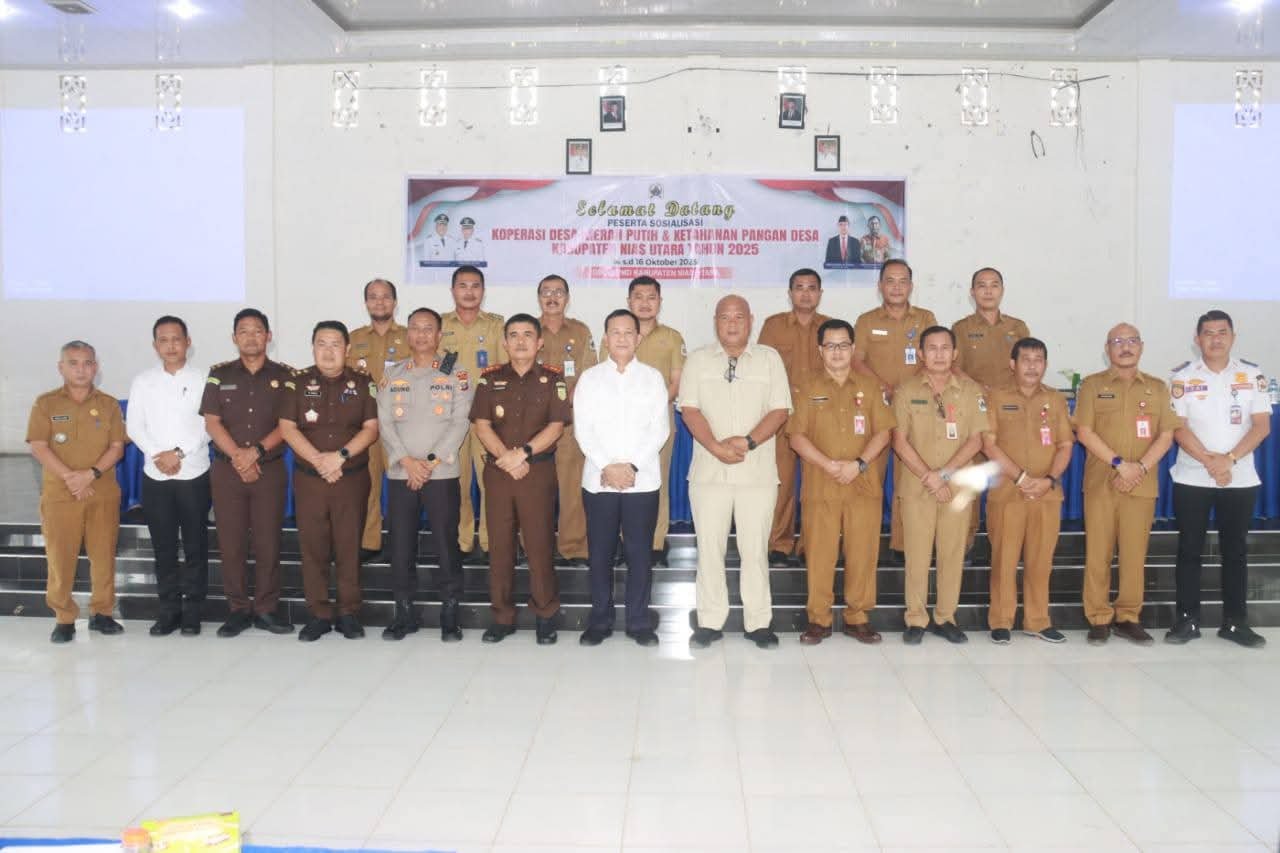 Pemerintah Kabupaten Nias Utara Laksanakan Sosialisasi Pengelolaan Koperasi Desa Merah Putih