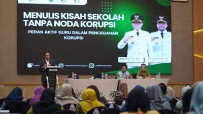 190 Guru Kota Batu Ikuti Sosialisasi “Menulis Kisah Sekolah Tanpa Noda Korupsi”