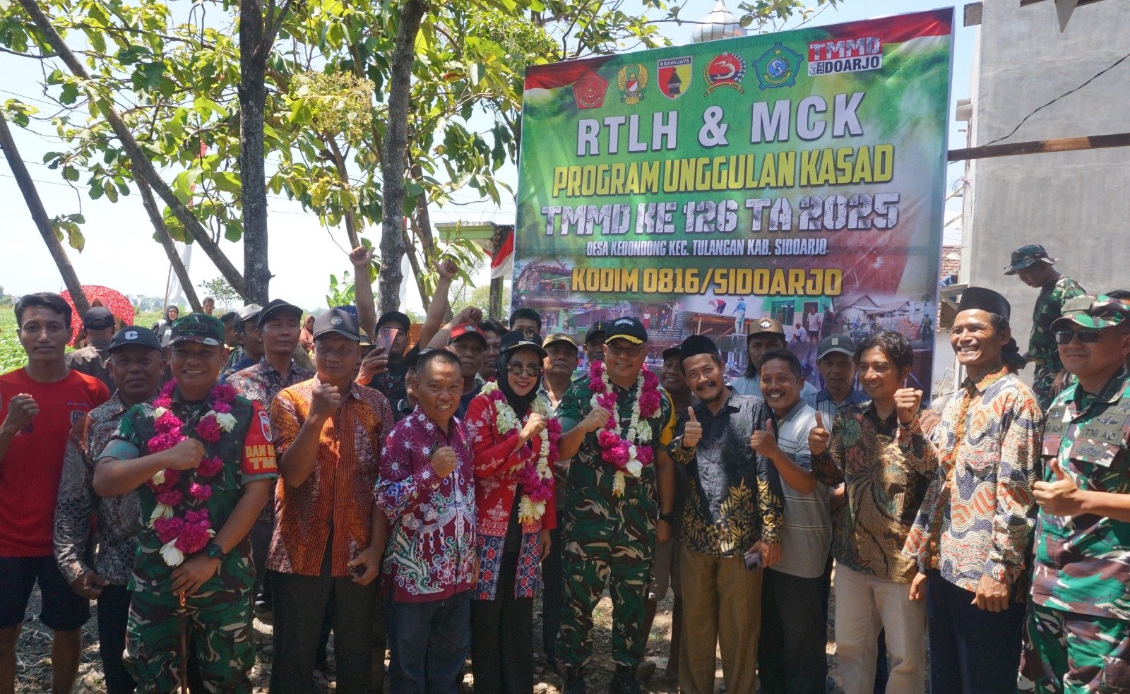 Wabup Hj. Mimik Idayana Terima Kunjungan Brigjen TNI Farouk Pakar, Tinjau Proyek Pembangunan di Sidoarjo