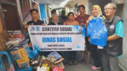 Sudinsos Jaktim, Berikan Bantuan Penyintas Kebakaran Utan Kayu Utara