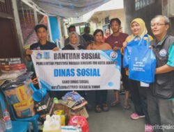 Sudinsos Jaktim, Berikan Bantuan Penyintas Kebakaran Utan Kayu Utara