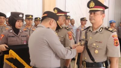 Serah Terima Jabatan Kabagops Polres Kerinci Berlangsung Khidmat di Aula Tathya Dharaka