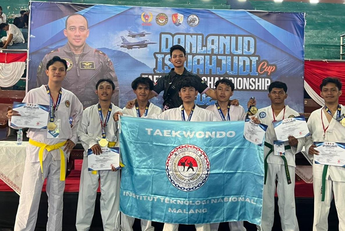 Taekwondo ITN Malang Borong 7 Medali di Kejuaraan Danlanud Iswahjudi Cup 2025