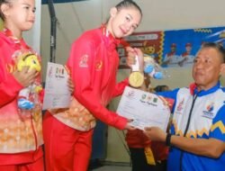 Cabor Senam Persembahkan 2 Emas dan 1 Perak di Hari Pertama Dalam Ajang Porprov XV