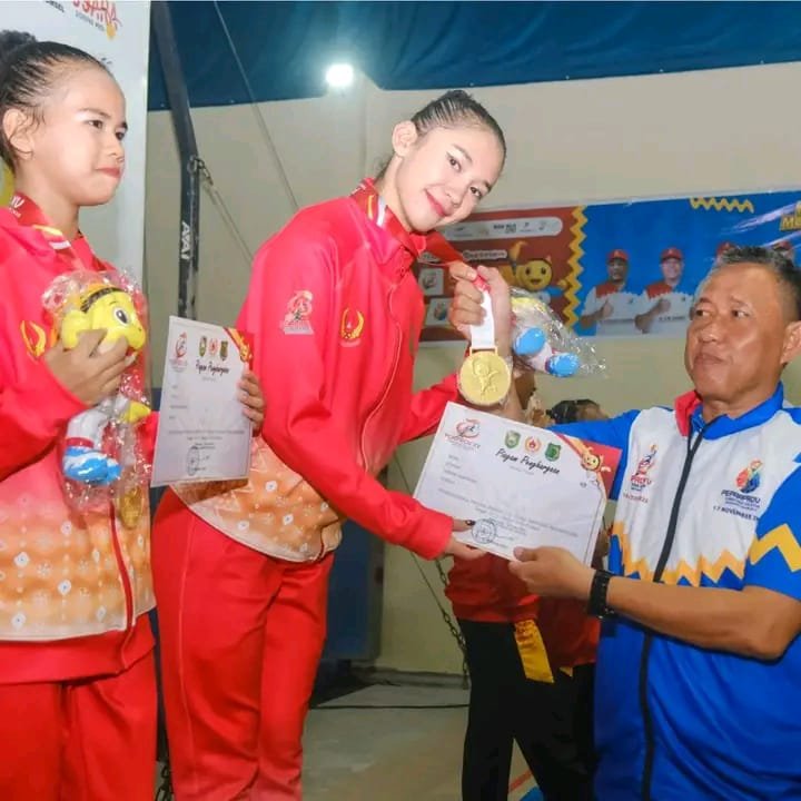 Cabor Senam Persembahkan 2 Emas dan 1 Perak di Hari Pertama Dalam Ajang Porprov XV