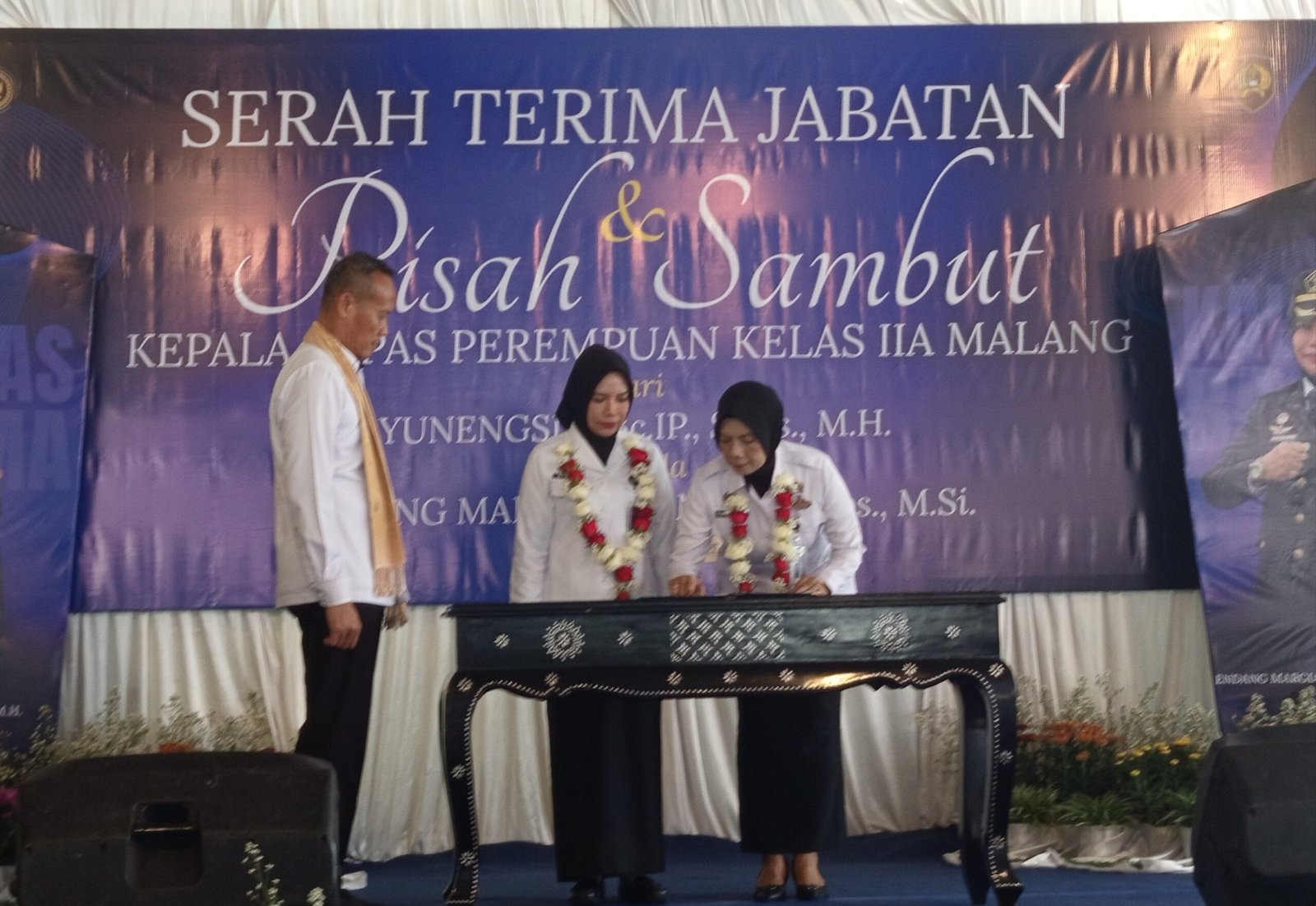 Pisah Sambut Kepala Lapas Perempuan Kelas IIA Malang, Walikota Malang Hadiri Serah Terima Jabatan