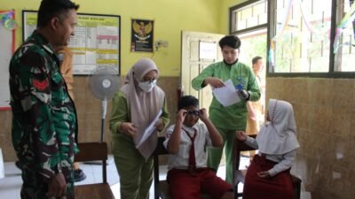 Peduli Anak Sekolah, TMMD Kodim 0816/Sidoarjo Tanamkan Pentingnya Hidup Sehat Sejak Dini