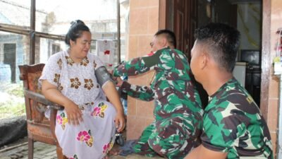 Satgas TMMD 126 Kodim 0816/Sidoarjo Hadirkan Layanan Kesehatan Gratis, Warga Kedondong Antusias