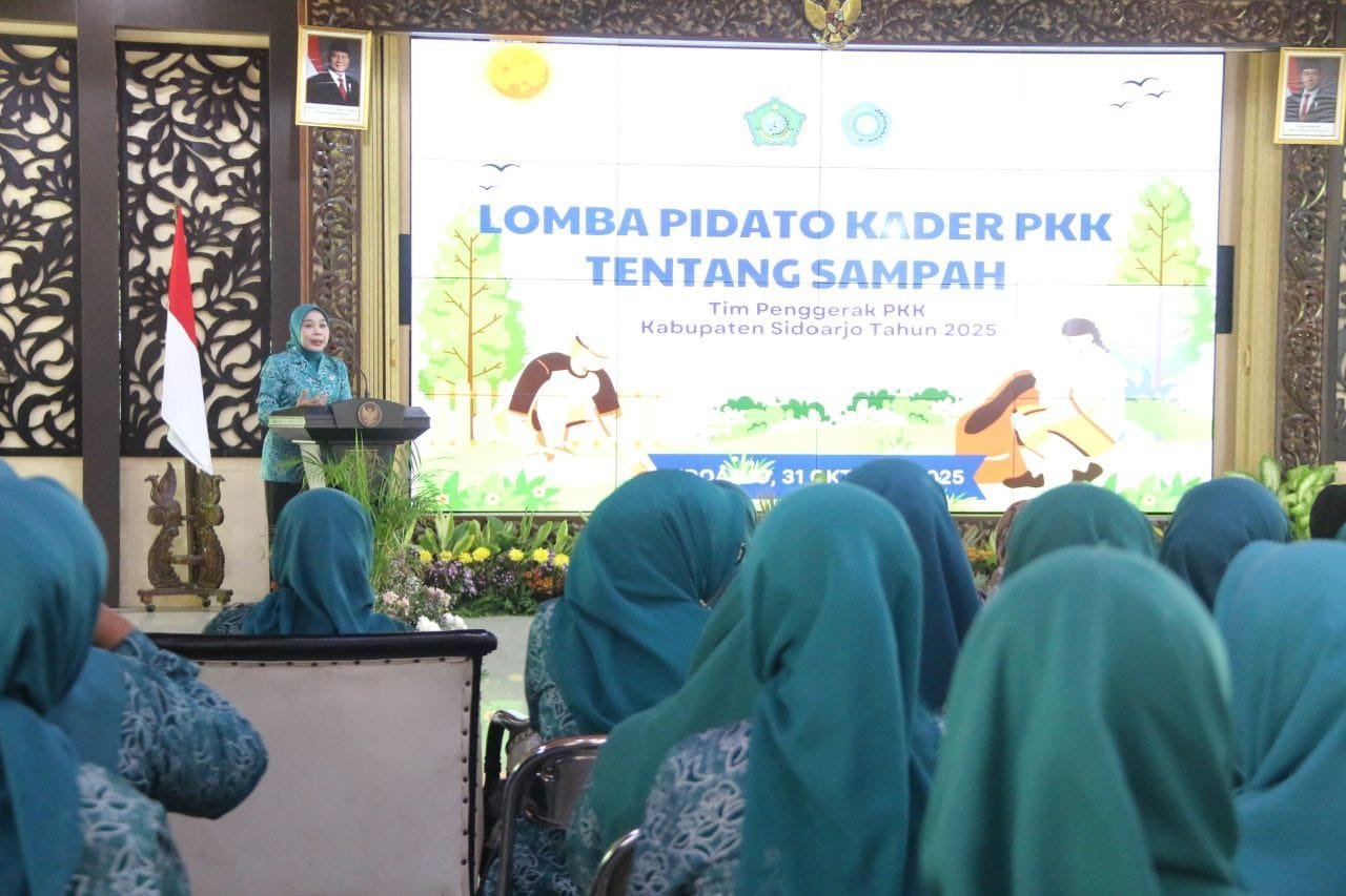 TP PKK Sidoarjo Dorong Gerakan Cinta Lingkungan, Gelar Lomba Pidato dan Sosialisasi Strategi Pengelolaan Sampah Rumah Tangga
