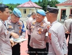 Gelar Gaktipli Kasi Propam Ajak Personil Hidari Gaya hidup Hedon di Polsek Way Tuba