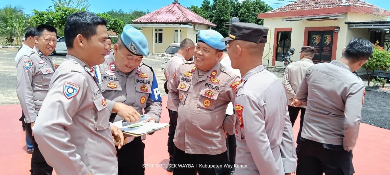 Gelar Gaktipli Kasi Propam Ajak Personil Hidari Gaya hidup Hedon di Polsek Way Tuba