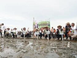 Khofifah dan Kaka Slank tanam Mangrove di Bangkalan