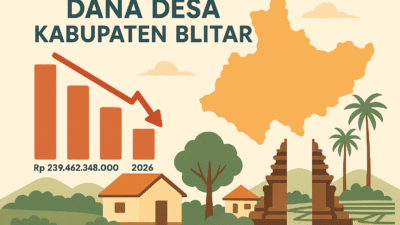 Dana Desa Blitar Tahun 2026 Turun Rp 39 Miliar, Penyusunan APBDes Berjalan Sambil Menunggu Regulasi