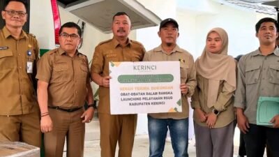 PLTA KMH Serahkan Bantuan Obat dan Bahan Medis ke RSUD Kabupaten Kerinci PLTA Kerinci Merangin Hydro