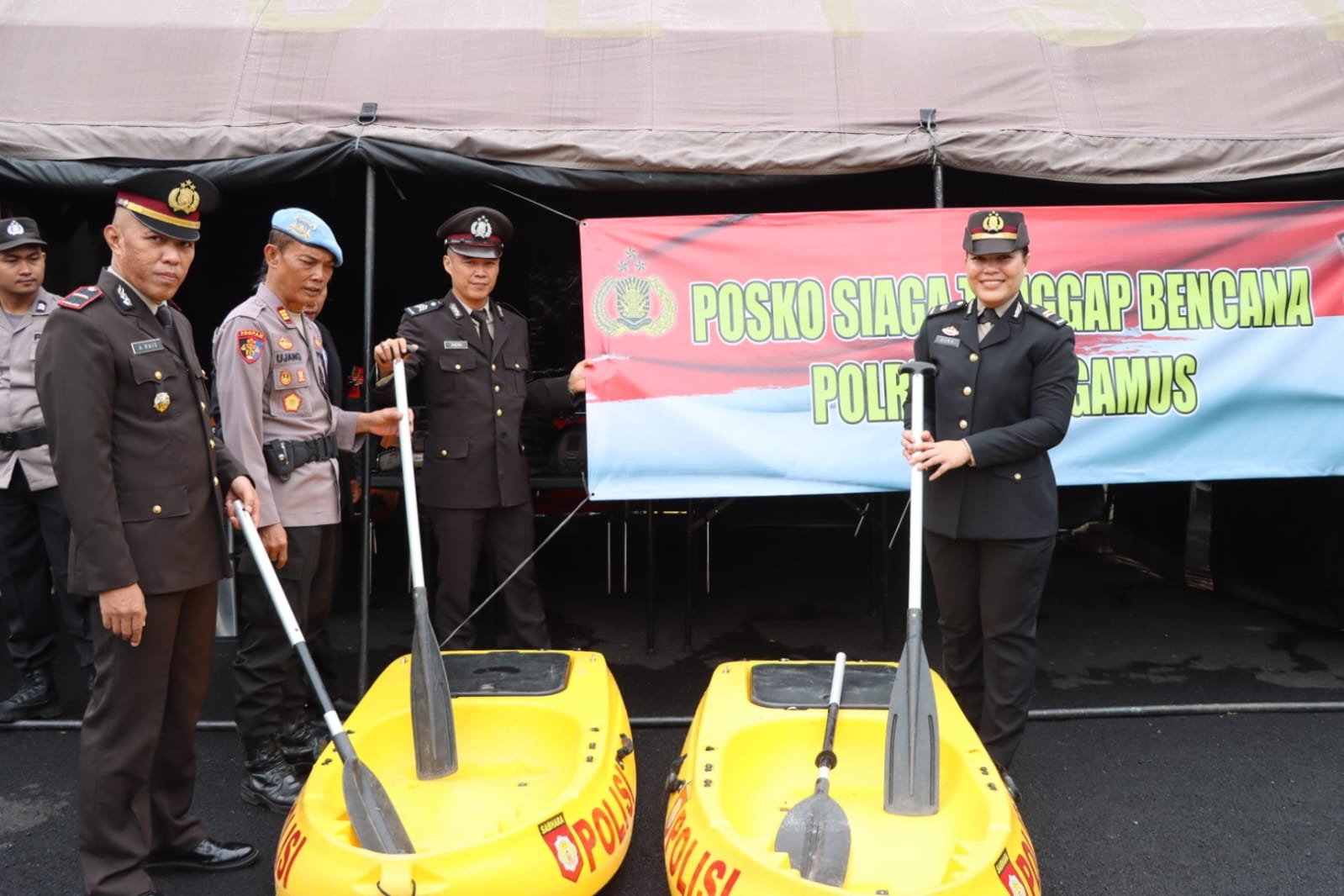 Polres Tanggamus Dirikan Posko Siaga Bencana, 91 Personel Disiagakan 24 Jam