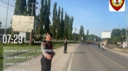 Sat Samapta Polres Ogan Ilir Gelar Strong Point Pagi untuk Wujudkan Kamtibmas Aman dan Kondusif