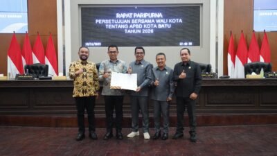 Pemkot Batu dan DPRD Sepakati APBD Kota Batu Tahun Anggaran 2026