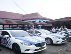 Polres OKI  adakan Apel Gelar Pasukan Operasi Zebra Musi 2025 di Halaman Mapolsek Kayuagung