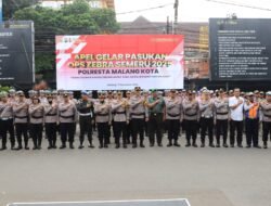 Gelar Pasukan Ops Zebra Semeru 2025, Polresta Malang Kota Siap Tingkatkan Keamanan dan Keselamatan Berlalu Lintas