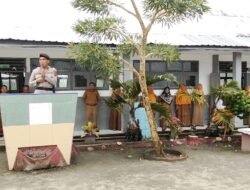 Polsek Pantai Cermin Beri Edukasi Hukum kepada Pelajar SMK N 1 Pantai Cermin