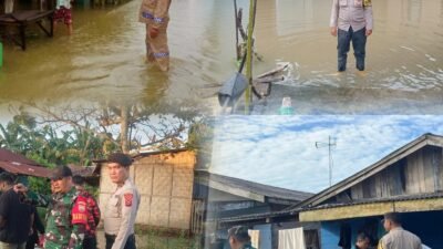 LSM Trinusa Apresiasi Kinerja Bhabinkamtibmas Dan Babinsa Gerak Cepat Pantau Desa Terdampak Banjir Di Pantai Cermin
