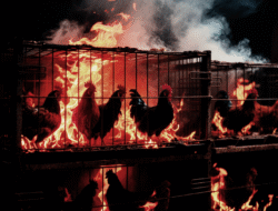 Kandang Ayam Di Lamongan Terbakar Ribuan Ayam Broiler Hangus