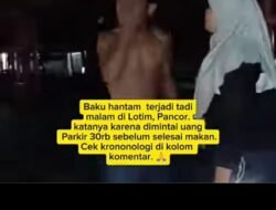 Wanita ini Di Pukul Oknum Mengaku Petugas Parkir di Taman Pancor.