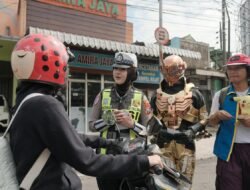 Polres Malang Jadi “Super Hero” di Simpang Empat Kepanjen