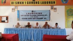 Dansub Koramil Serka Alpi Hadiri Launching Running Makan Bergizi Gratis di SMK NEGERI 01 Gunung Labuhan