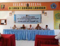 Dansub Koramil Serka Alpi Hadiri Launching Running Makan Bergizi Gratis di SMK NEGERI 01 Gunung Labuhan