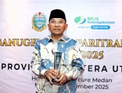 Bupati Simalungun Raih Paritrana Award 2025, Perkuat Perlindungan Pekerja Rentan.