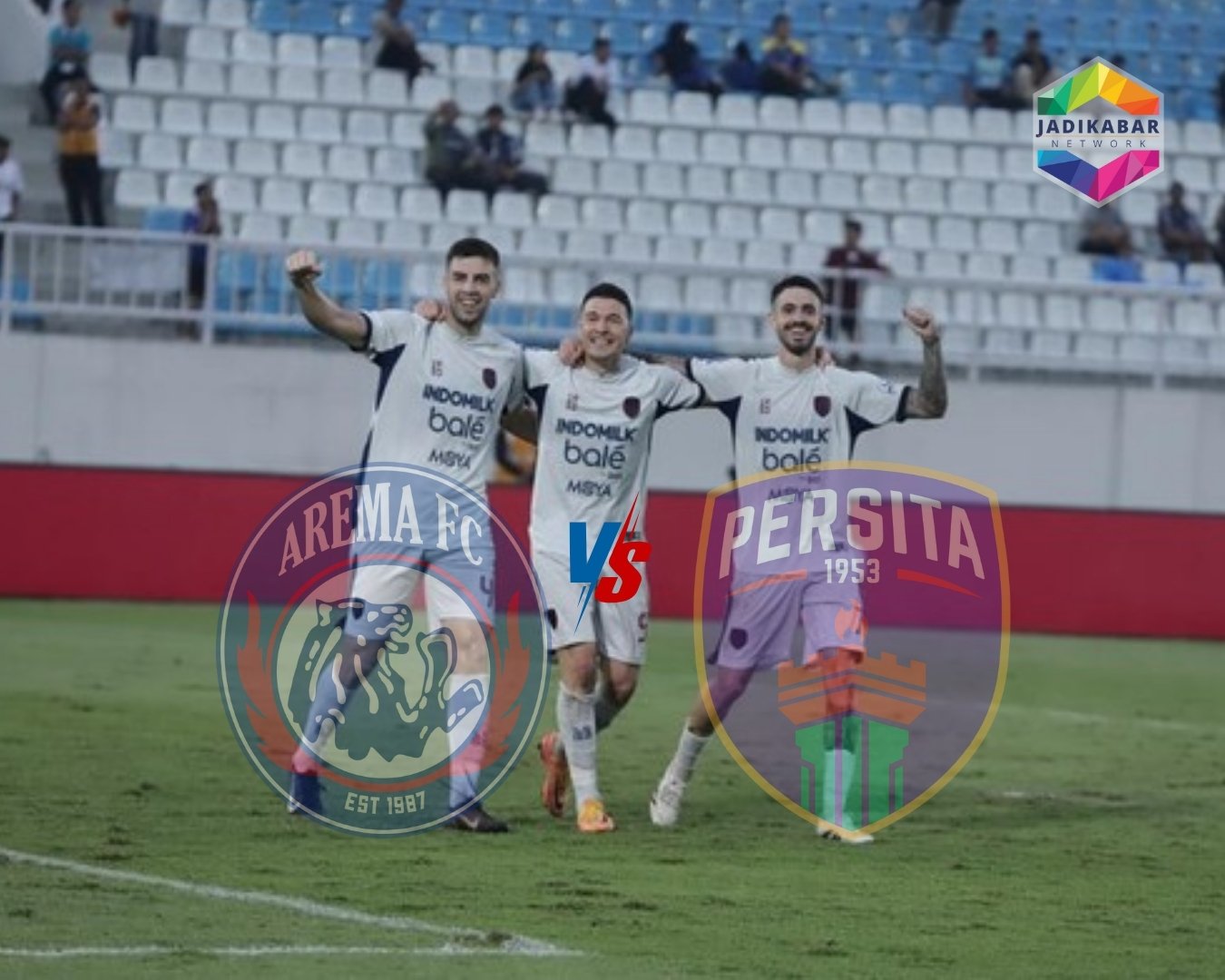 Gol Telat Andrejic Bungkam Kanjuruhan, Persita Taklukkan Arema 1-0