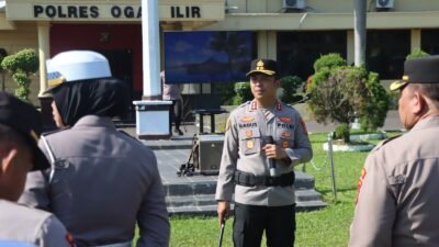 Wujud Kepedulian Sosial, Kapolres Ogan Ilir Ajak Personil Galang Dana Untuk Korban Banjir Bandang di Aceh, Sumbar dan Sibolga