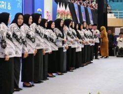 HUT PGRI Ke-80 Sumsel, Nabila Askolani Dikukuhkan sebagai Ibunda Guru Kabupaten Banyuasin