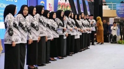 HUT PGRI Ke-80 Sumsel, Nabila Askolani Dikukuhkan sebagai Ibunda Guru Kabupaten Banyuasin