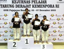 Harumkan Daerah Sidoarjo Atlet Kodrat di Kejurnas Pelajar Tarung Derajat Kemenpora RI 2025