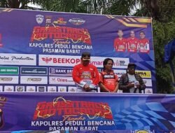 Kapolres Pasaman Barat Terharu Pimpin Doa di Podium Motocross