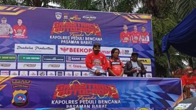 Kapolres Pasaman Barat Terharu Pimpin Doa di Podium Motocross
