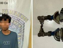 Pemuda 21 Tahun Nekat Curi Water Meter PDAM, Polisi Polsek Pemulutan Ogan Ilir Berhasil Mengamankan Pelaku