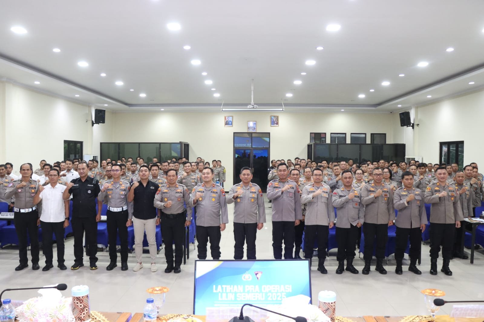 Jelang Operasi Lilin Semeru 2025, Polres Malang Gelar Latpraops Libatkan 258 Personel