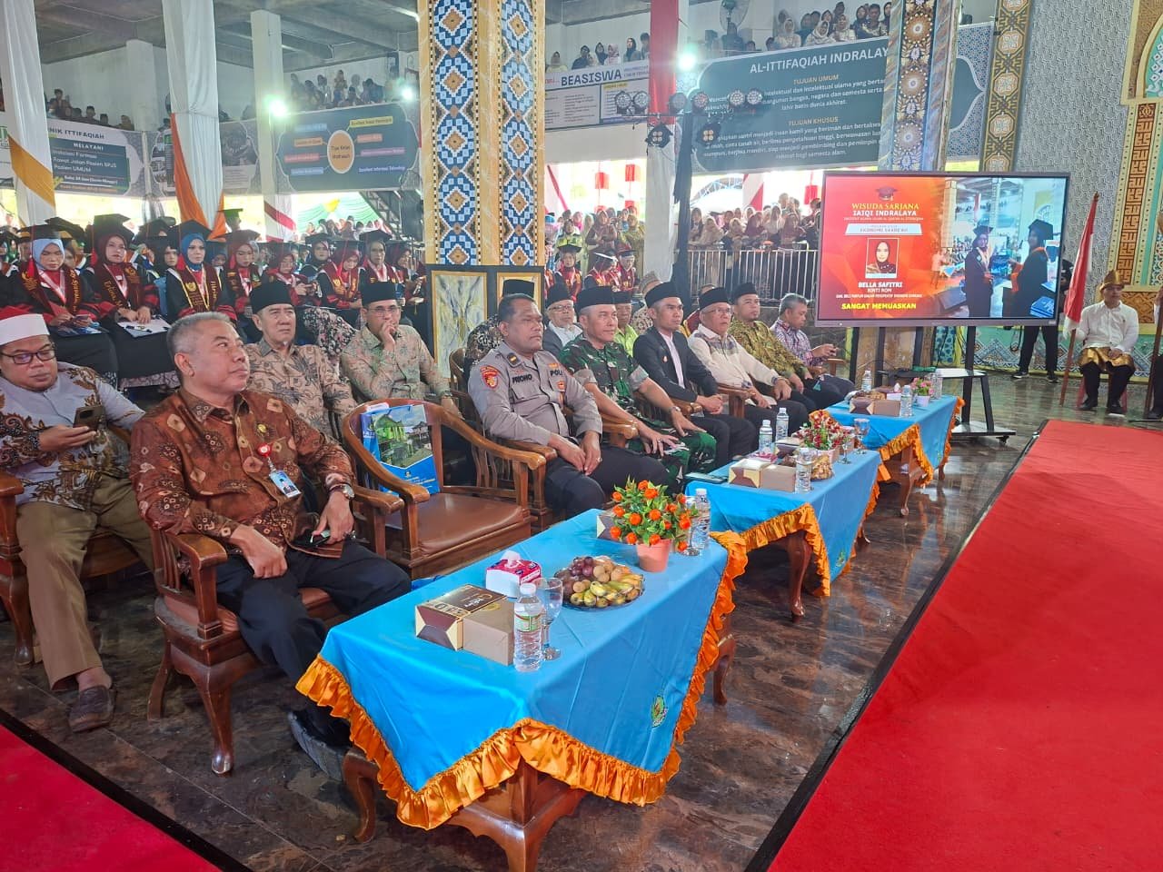 Polres ogan ilir melalui Polsek Indralaya Amankan Kegiatan Wisuda Ponpes Al-Ittifaqiah Kampus D Tahun 2025