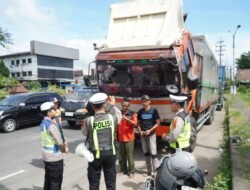 Polres Malang Perketat Pembatasan Truk Sumbu Tiga Jelang Libur Natal dan Tahun Baru