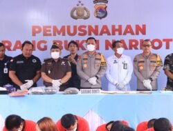 Polda NTB Paparkan Capaian Kinerja dan Musnahkan Barang Bukti Narkotika