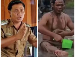 Setelah Viral Kades Lomteng Mandi Lumpur di Kubangan, Akhirnya Ekskavator Dinas PUPR Langsung Terjunkan