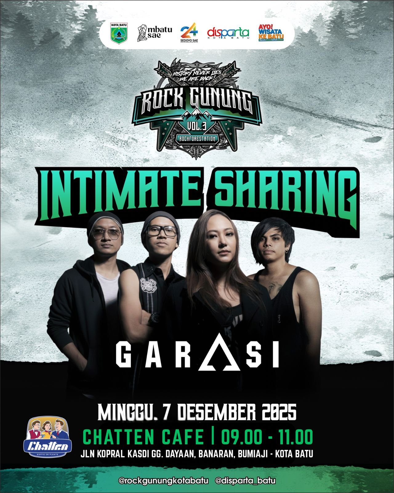 Setelah Guncang Rock Gunung Vol. 3, GARASI Gelar Intimate Sharing Bareng Komunitas Musik Malang Raya