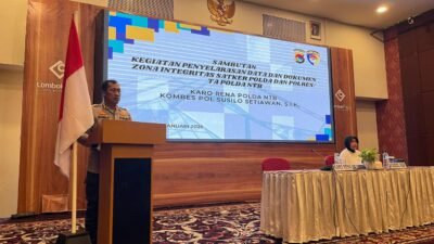 Perkuat Reformasi Birokrasi, Polda NTB Selaraskan Data Zona Integritas 2026